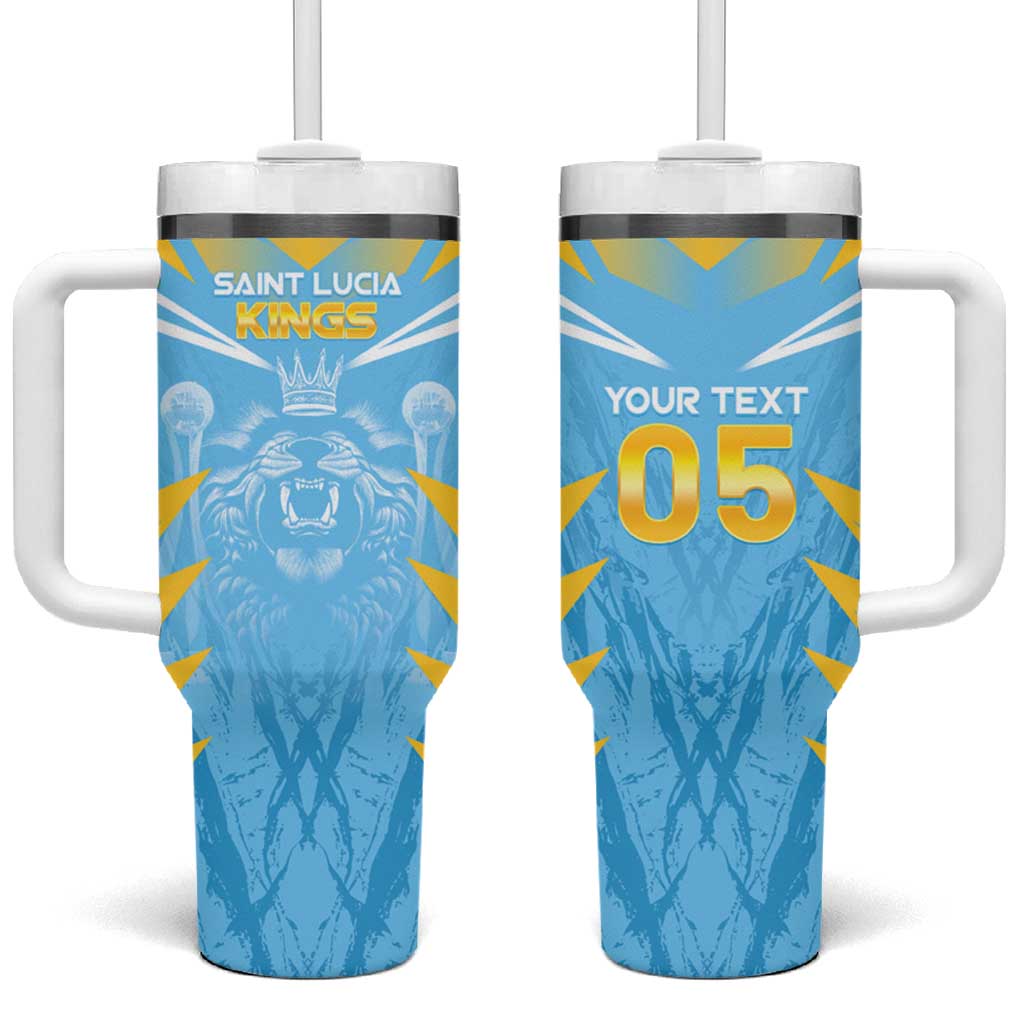 Custom Kings Saint Lucia Cricket Tumbler With Handle Rise To Victory - Wonder Print Shop