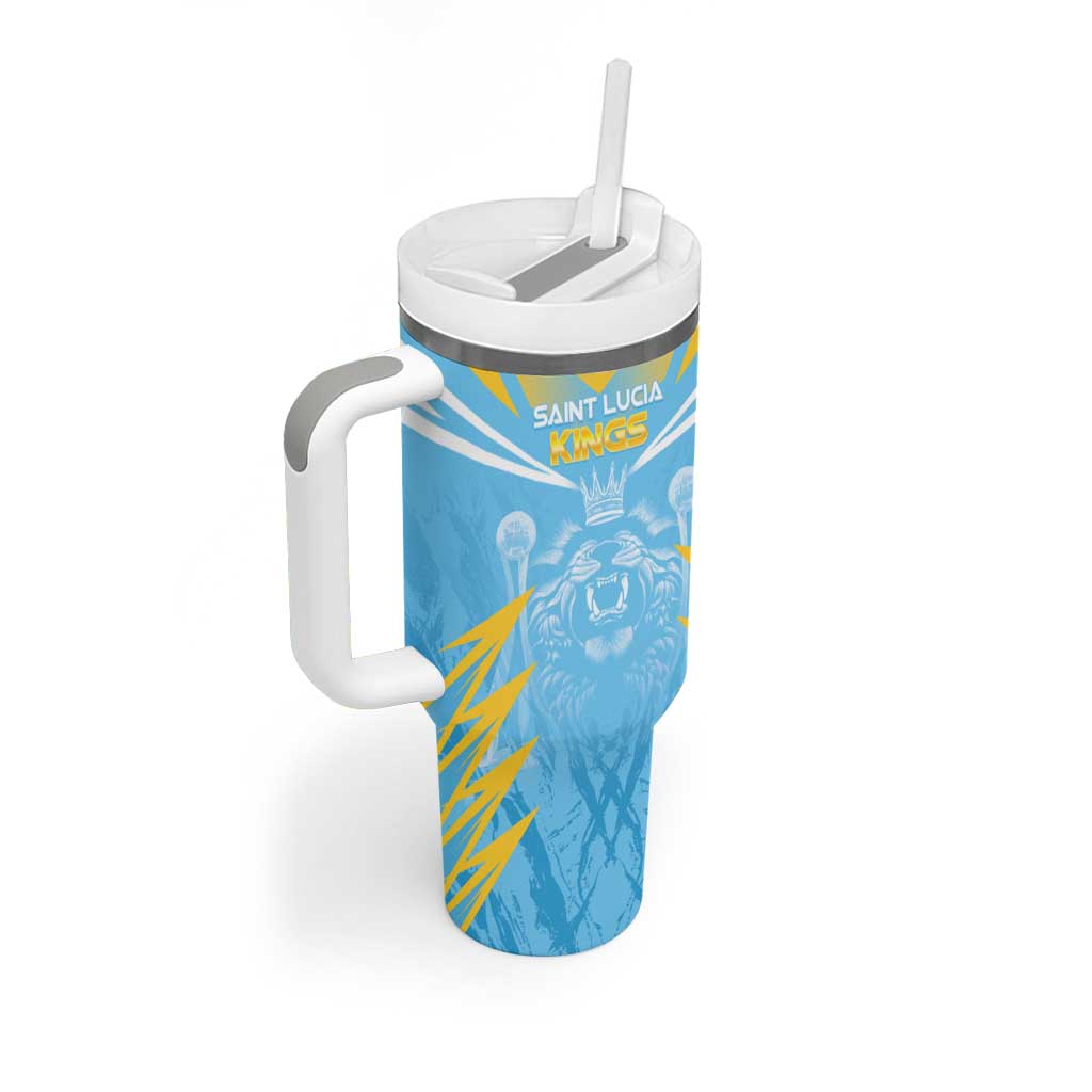 Custom Kings Saint Lucia Cricket Tumbler With Handle Rise To Victory - Wonder Print Shop