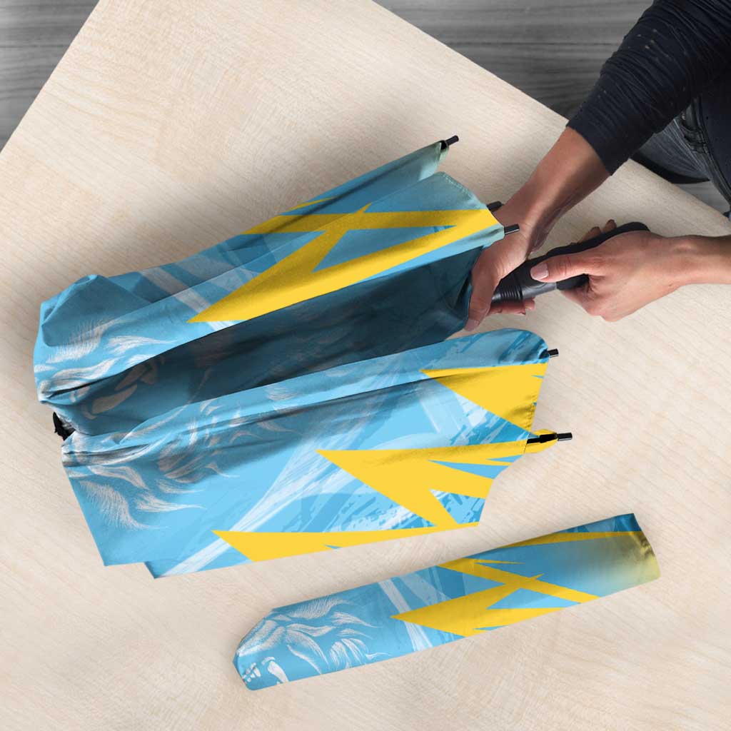 Kings Saint Lucia Cricket Umbrella Rise To Victory - Wonder Print Shop
