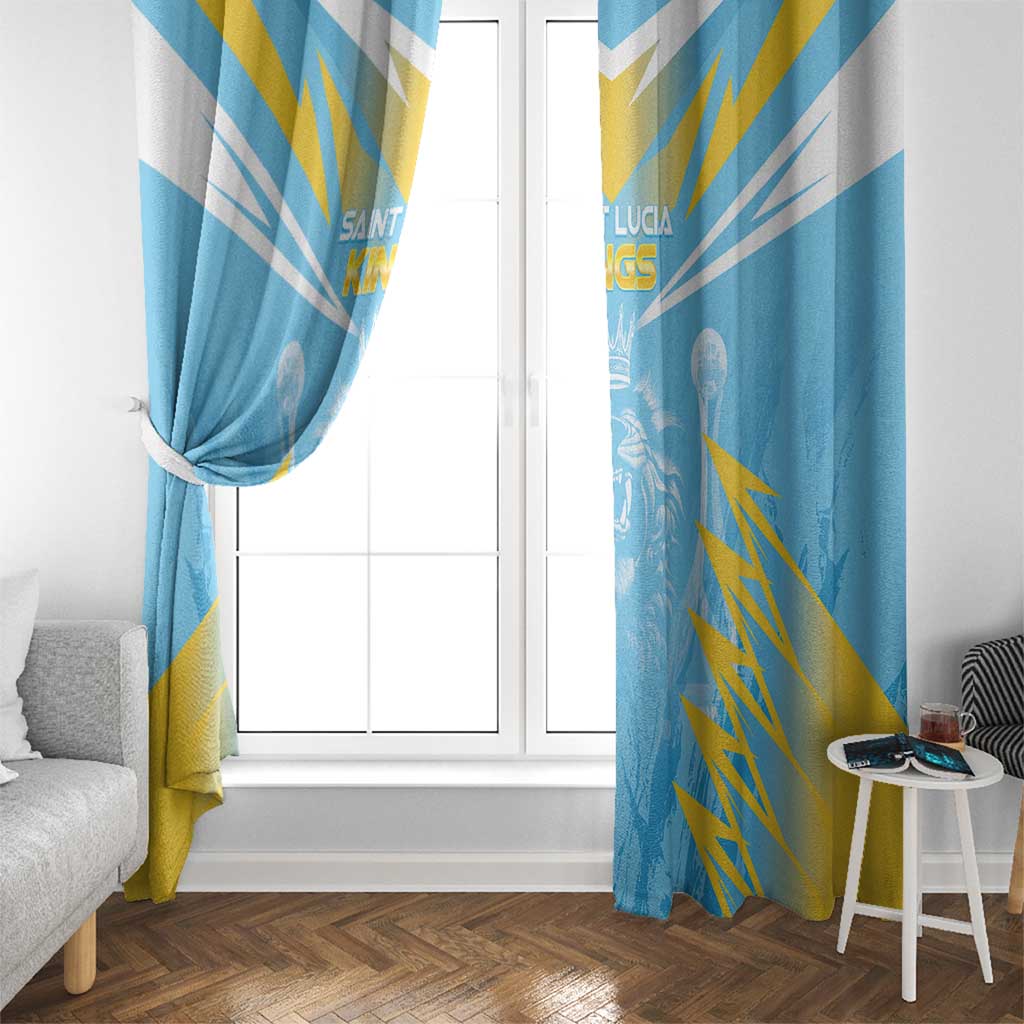 Kings Saint Lucia Cricket Window Curtain Rise To Victory - Wonder Print Shop