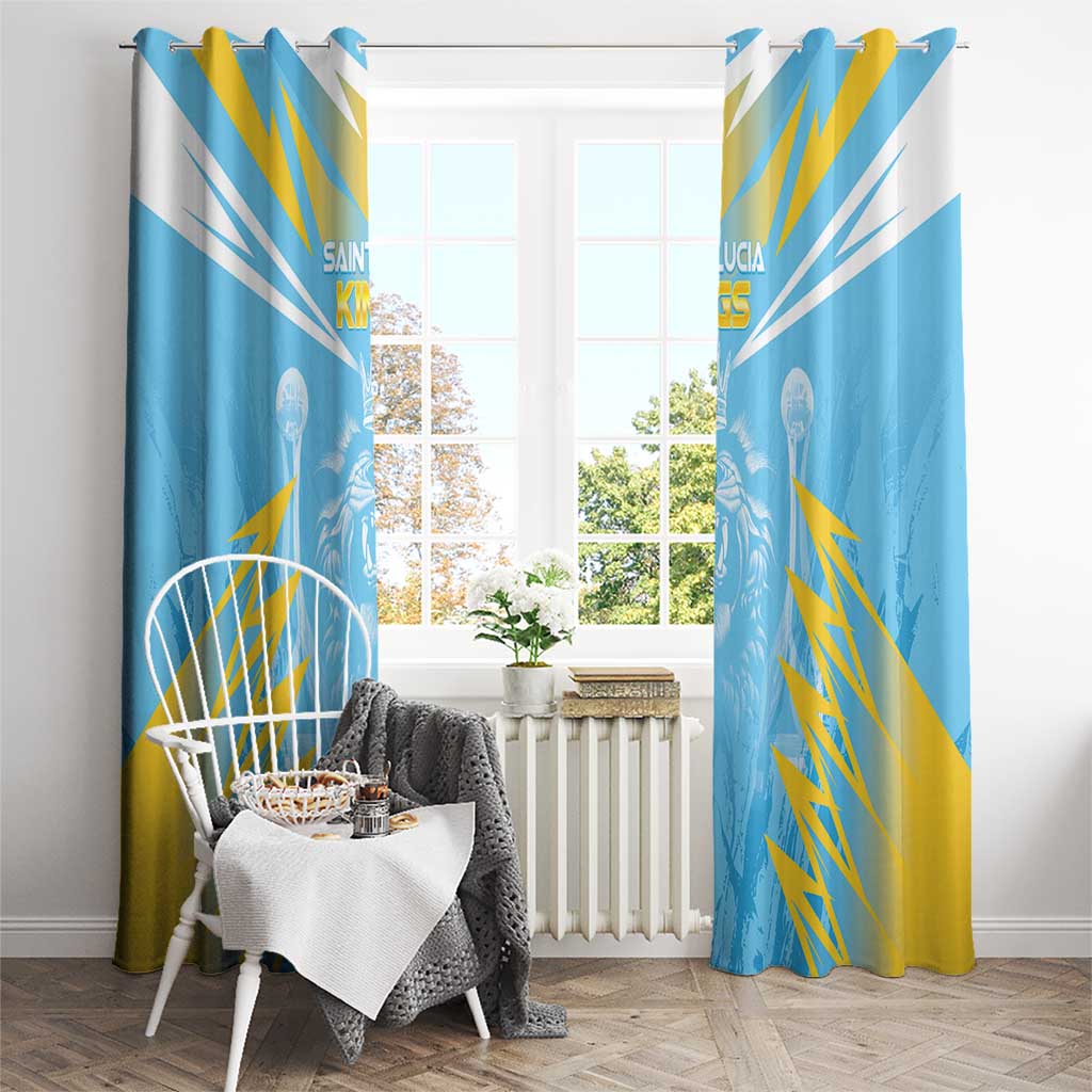 Kings Saint Lucia Cricket Window Curtain Rise To Victory - Wonder Print Shop