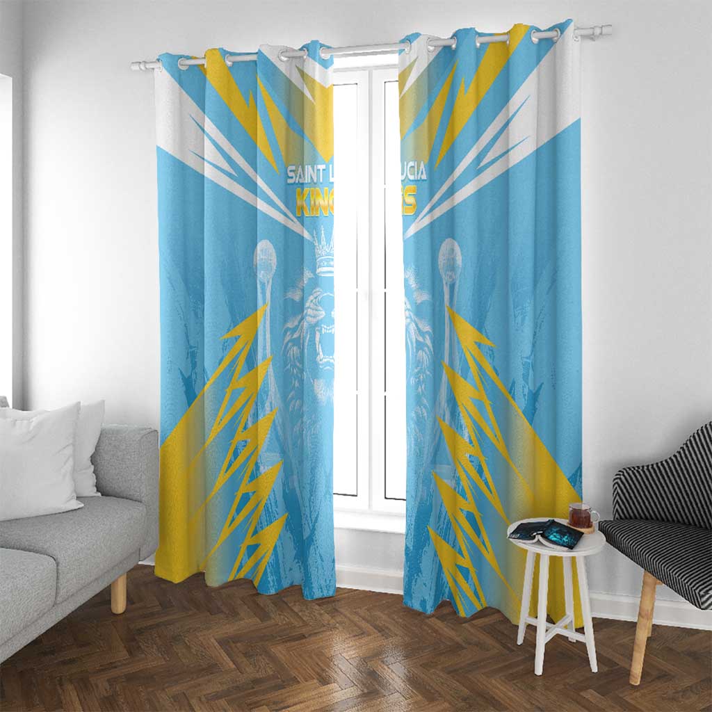 Kings Saint Lucia Cricket Window Curtain Rise To Victory - Wonder Print Shop