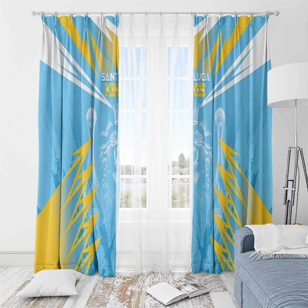 Kings Saint Lucia Cricket Window Curtain Rise To Victory - Wonder Print Shop