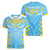 Custom Kings Saint Lucia Cricket Women V-Neck T-Shirt Rise To Victory - Wonder Print Shop