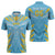 Custom Kings Saint Lucia Cricket Zipper Polo Shirt Rise To Victory - Wonder Print Shop