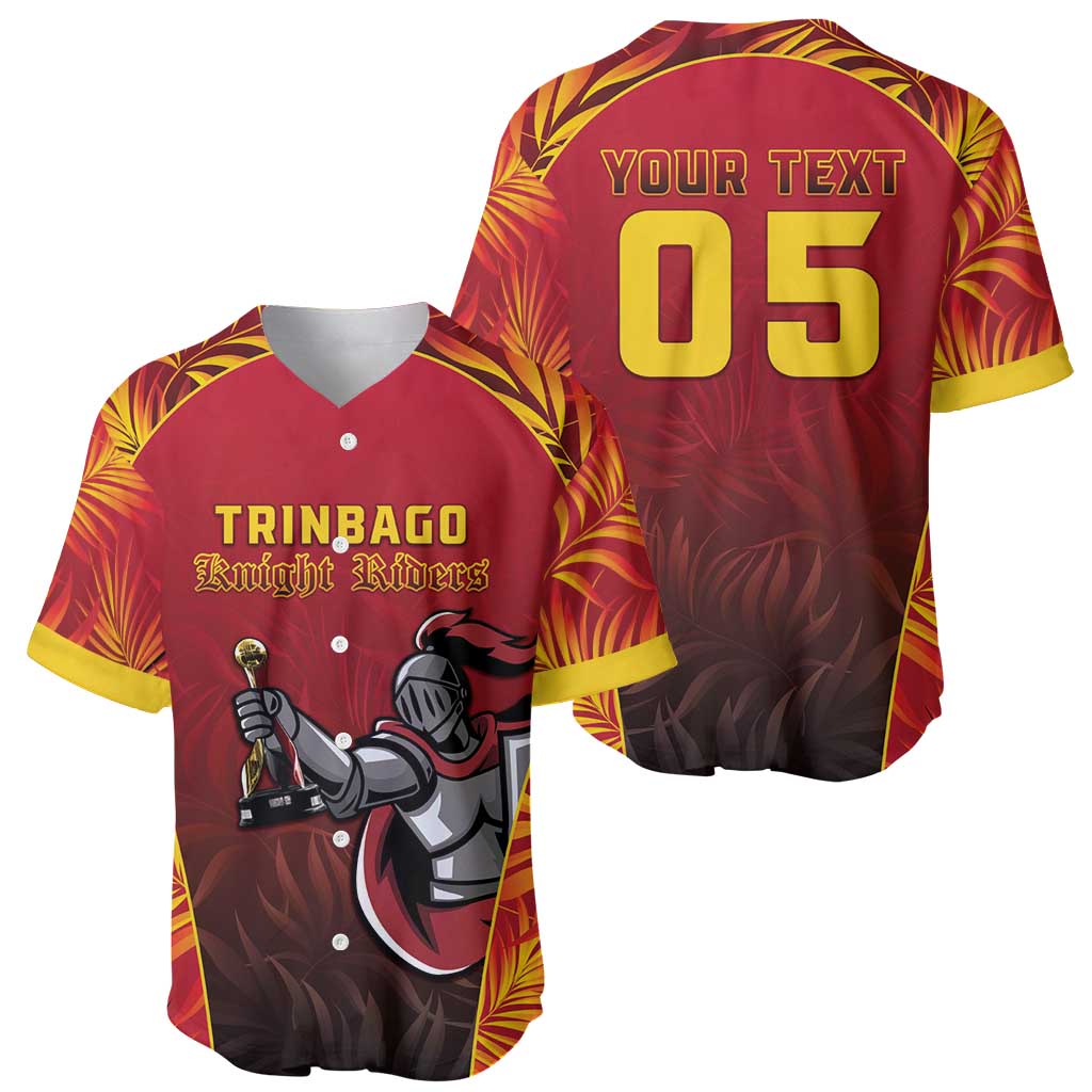 Custom Trinbago Cricket Knight Riders Baseball Jersey Go Champs - Wonder Print Shop
