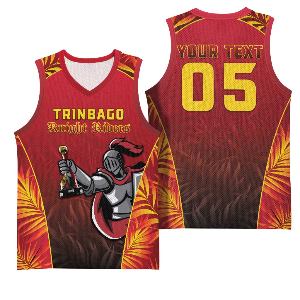 Custom Trinbago Cricket Knight Riders Basketball Jersey Go Champs - Wonder Print Shop