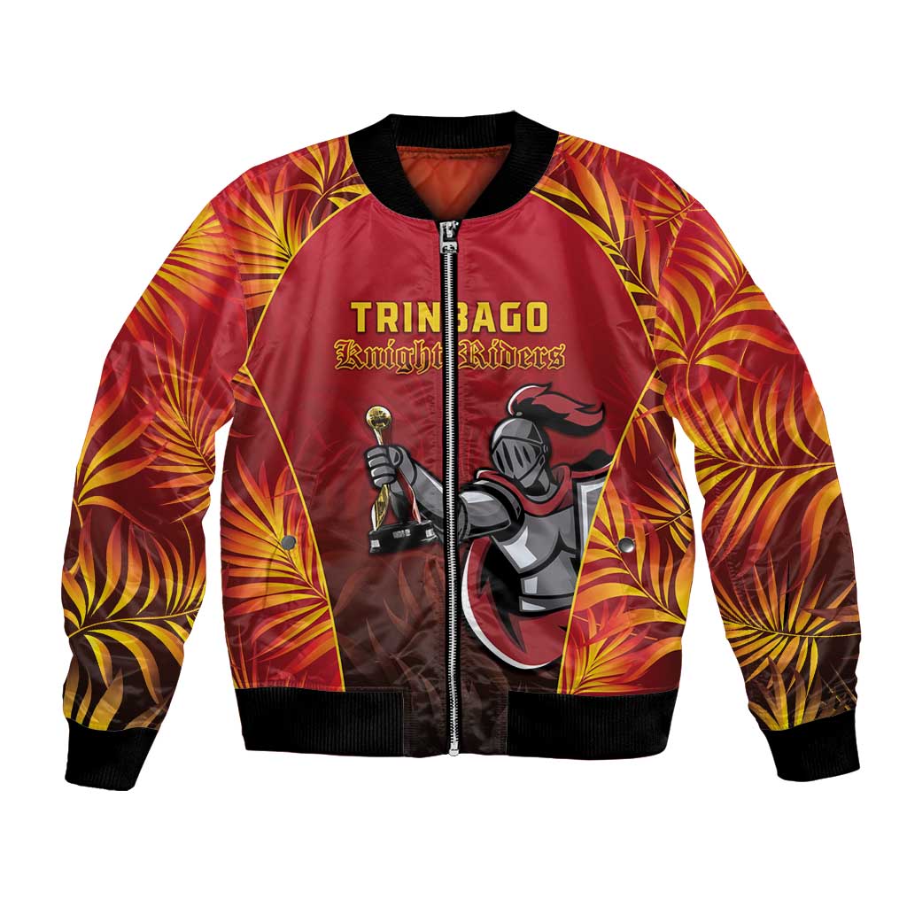 Custom Trinbago Cricket Knight Riders Bomber Jacket Go Champs - Wonder Print Shop