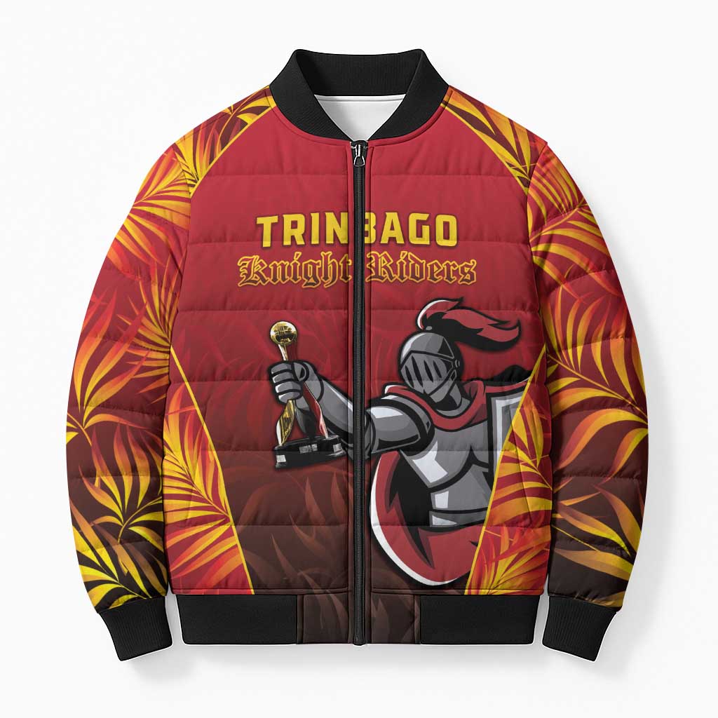 Custom Trinbago Cricket Knight Riders Bomber Puffer Jacket Go Champs - Wonder Print Shop