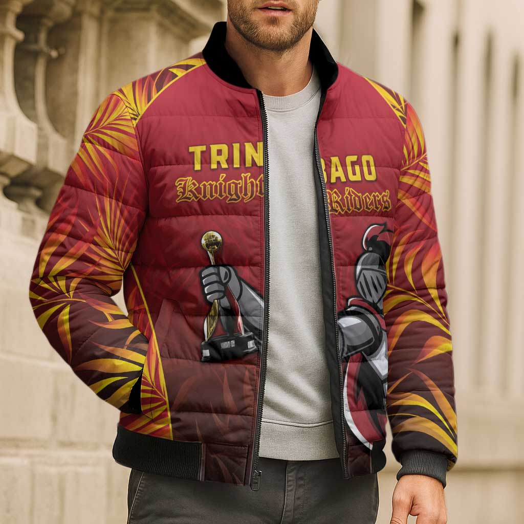 Custom Trinbago Cricket Knight Riders Bomber Puffer Jacket Go Champs - Wonder Print Shop