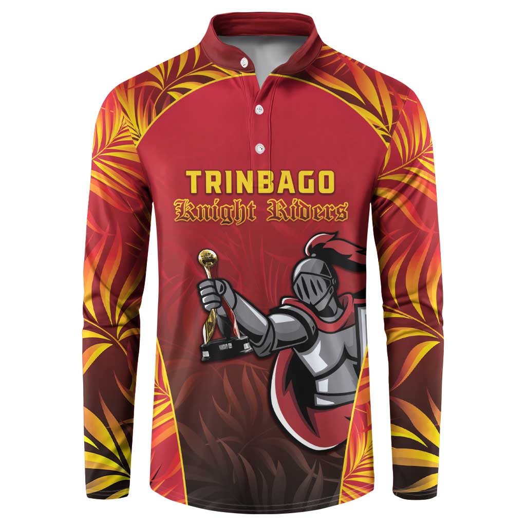 Custom Trinbago Cricket Knight Riders Button Sweatshirt Go Champs - Wonder Print Shop