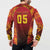 Custom Trinbago Cricket Knight Riders Button Sweatshirt Go Champs - Wonder Print Shop
