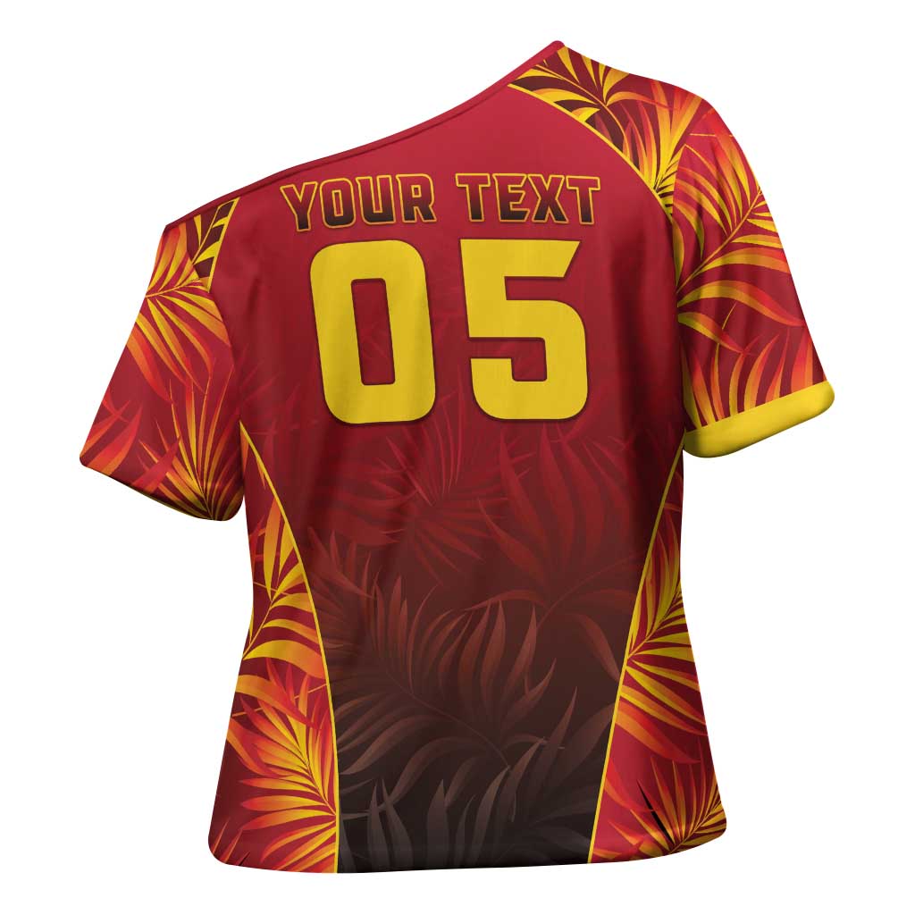 Custom Trinbago Cricket Knight Riders Cross Shoulder Shirt Go Champs - Wonder Print Shop