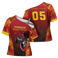 Custom Trinbago Cricket Knight Riders Cross Shoulder Shirt Go Champs - Wonder Print Shop