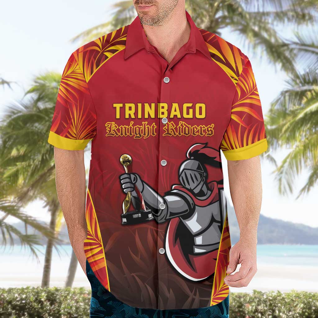 Custom Trinbago Cricket Knight Riders Hawaiian Shirt Go Champs - Wonder Print Shop