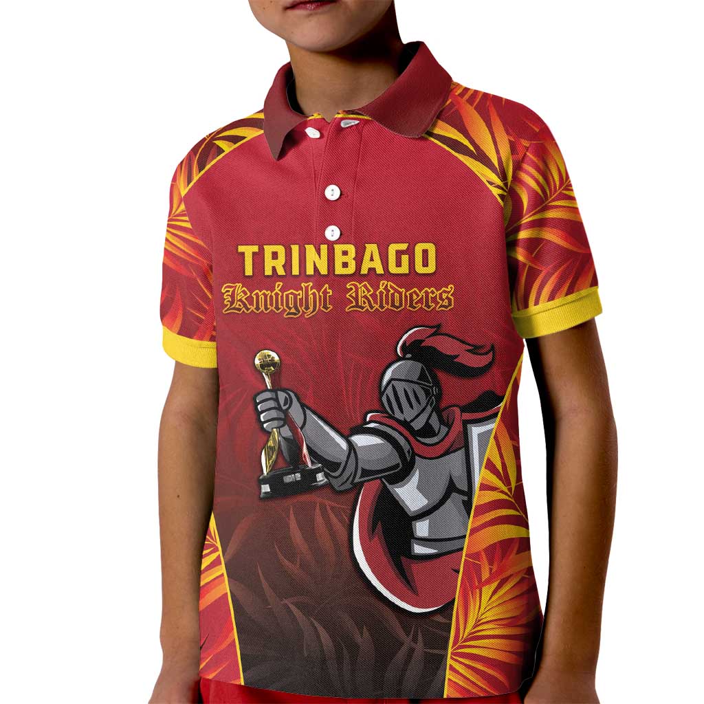 Custom Trinbago Cricket Knight Riders Kid Polo Shirt Go Champs - Wonder Print Shop