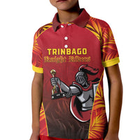 Custom Trinbago Cricket Knight Riders Kid Polo Shirt Go Champs - Wonder Print Shop