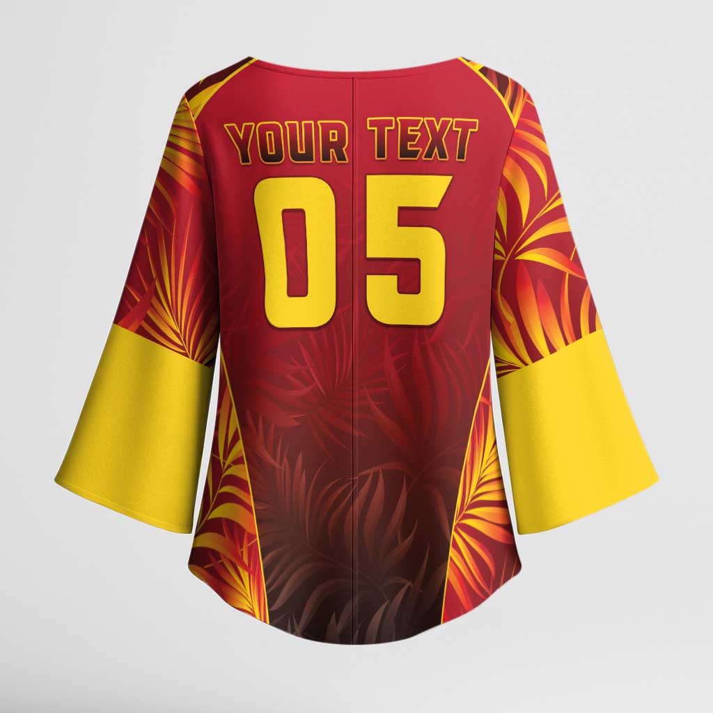 Custom Trinbago Cricket Knight Riders Kimono Sleeve Blouse Go Champs - Wonder Print Shop