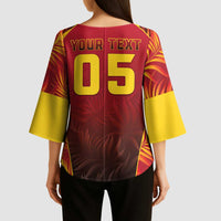 Custom Trinbago Cricket Knight Riders Kimono Sleeve Blouse Go Champs - Wonder Print Shop