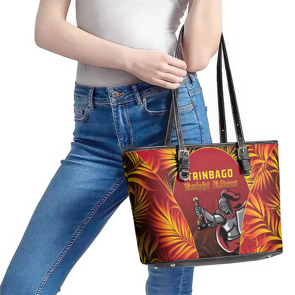 Trinbago Cricket Knight Riders Leather Tote Bag Go Champs - Wonder Print Shop