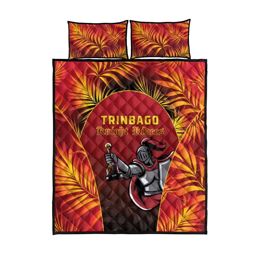 Trinbago Cricket Knight Riders Quilt Bed Set Go Champs - Wonder Print Shop