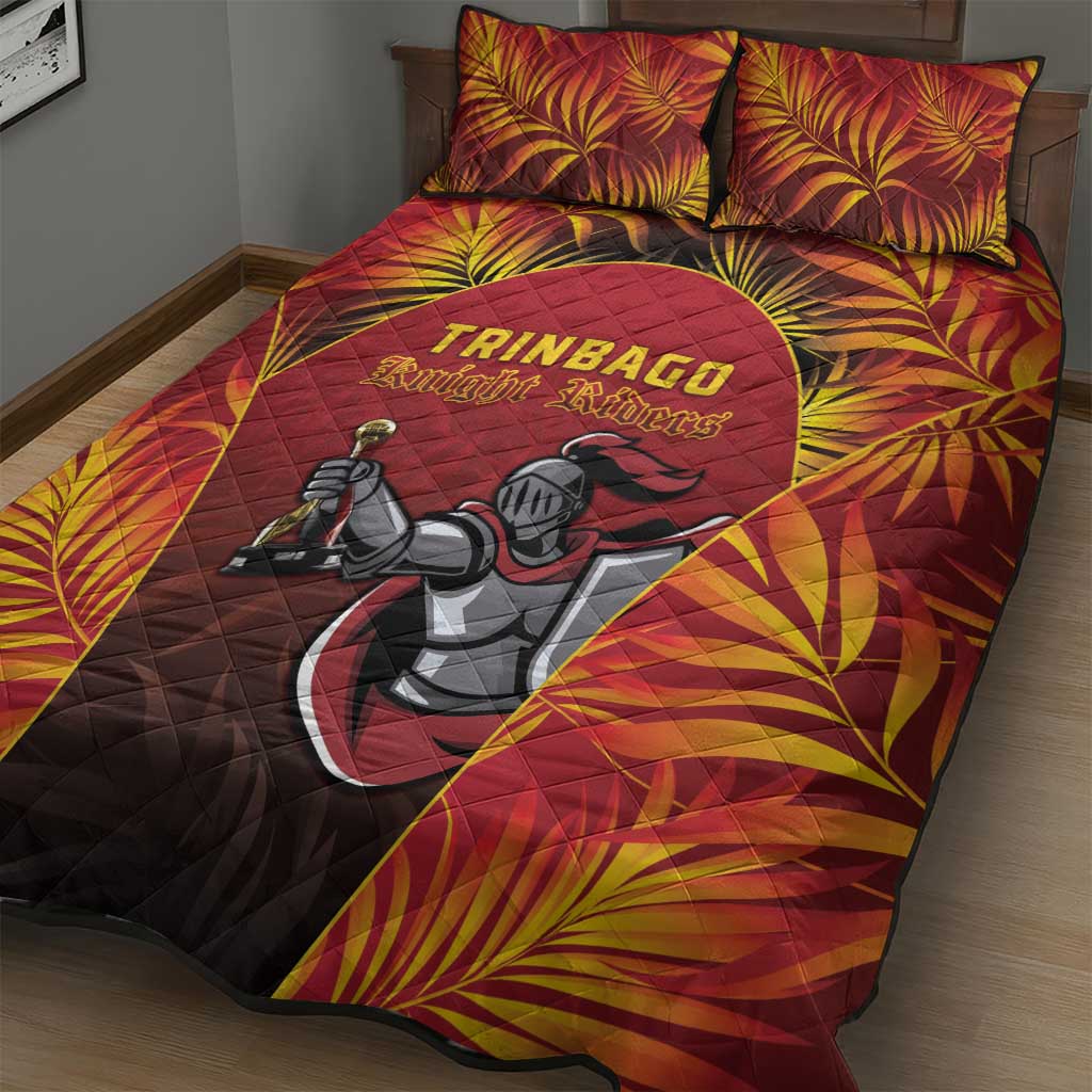 Trinbago Cricket Knight Riders Quilt Bed Set Go Champs - Wonder Print Shop