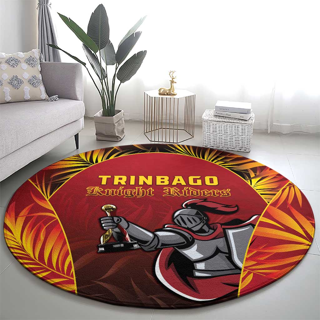 Trinbago Cricket Knight Riders Round Carpet Go Champs - Wonder Print Shop