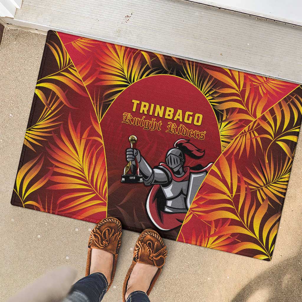 Trinbago Cricket Knight Riders Rubber Doormat Go Champs - Wonder Print Shop