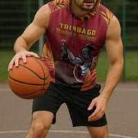 Custom Trinbago Cricket Knight Riders Sleeveless Hoodie Go Champs - Wonder Print Shop