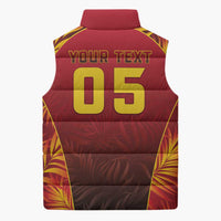 Custom Trinbago Cricket Knight Riders Sleeveless Puffer Jacket Go Champs - Wonder Print Shop