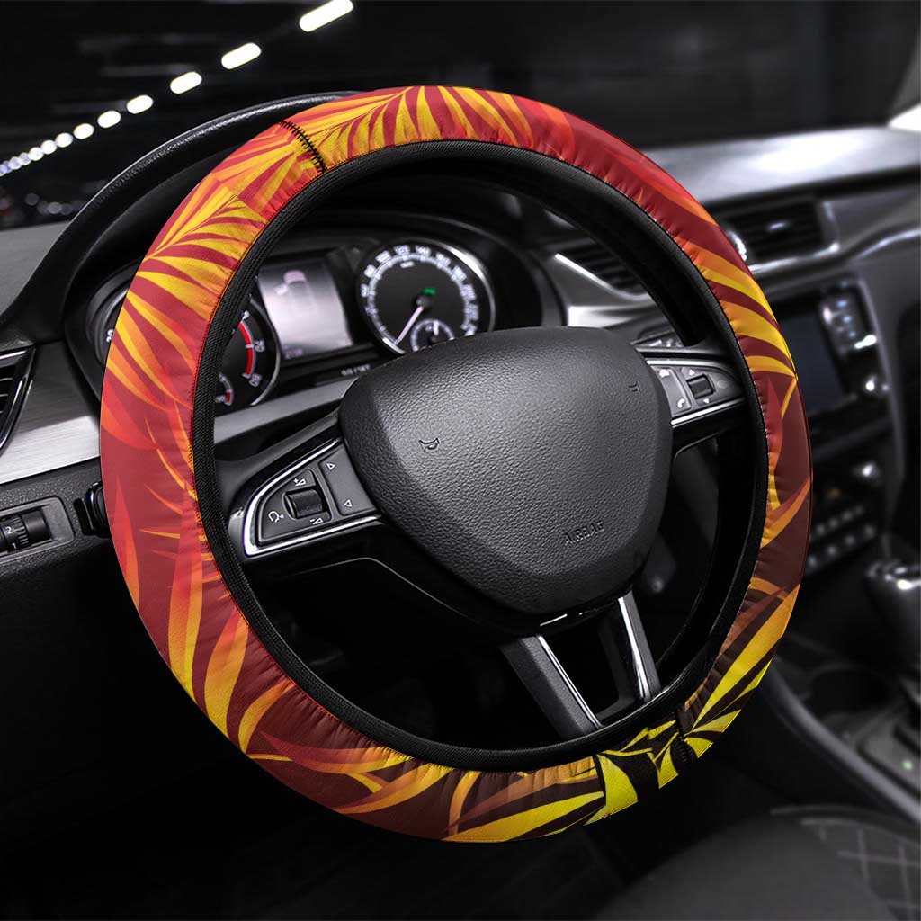 Trinbago Cricket Knight Riders Steering Wheel Cover Go Champs - Wonder Print Shop