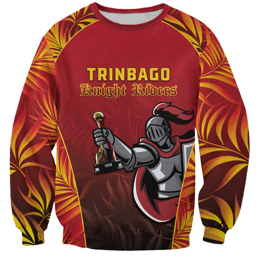 Custom Trinbago Cricket Knight Riders Sweatshirt Go Champs - Wonder Print Shop