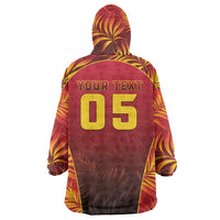 Custom Trinbago Cricket Knight Riders Wearable Blanket Hoodie Go Champs - Wonder Print Shop