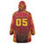 Custom Trinbago Cricket Knight Riders Wearable Blanket Hoodie Go Champs - Wonder Print Shop