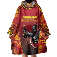 Custom Trinbago Cricket Knight Riders Wearable Blanket Hoodie Go Champs - Wonder Print Shop