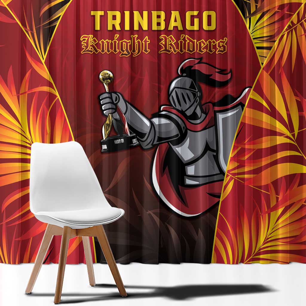 Trinbago Cricket Knight Riders Window Curtain Go Champs - Wonder Print Shop