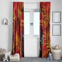 Trinbago Cricket Knight Riders Window Curtain Go Champs - Wonder Print Shop