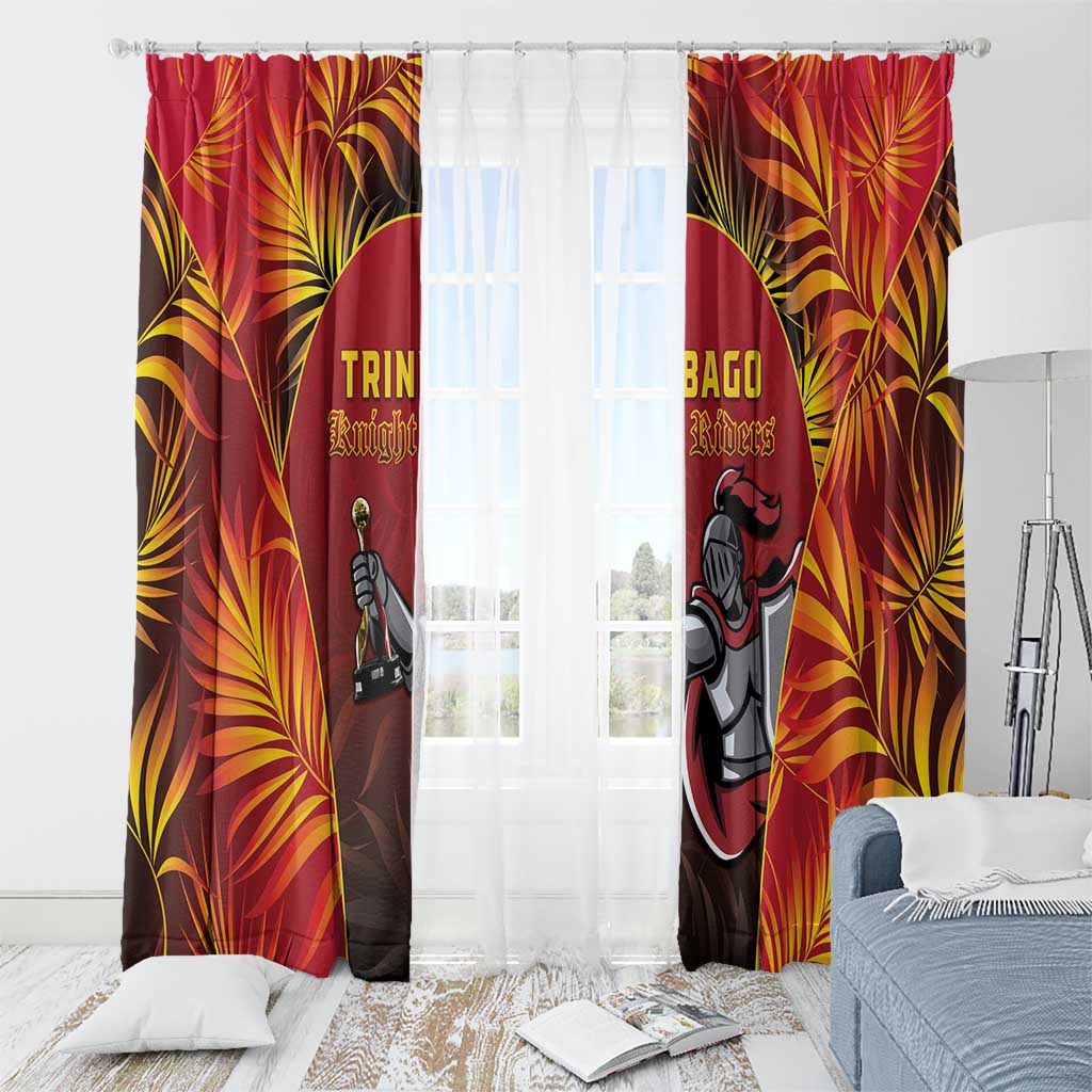 Trinbago Cricket Knight Riders Window Curtain Go Champs - Wonder Print Shop