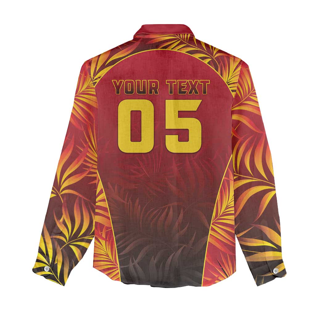Custom Trinbago Cricket Knight Riders Women Casual Shirt Go Champs - Wonder Print Shop