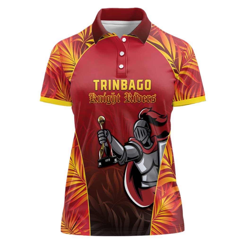 Custom Trinbago Cricket Knight Riders Women Polo Shirt Go Champs - Wonder Print Shop
