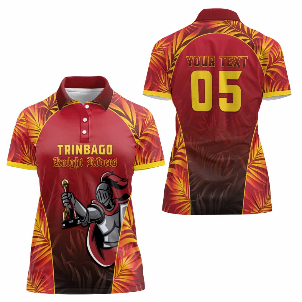 Custom Trinbago Cricket Knight Riders Women Polo Shirt Go Champs - Wonder Print Shop