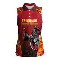 Custom Trinbago Cricket Knight Riders Women Sleeveless Polo Shirt Go Champs - Wonder Print Shop