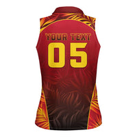 Custom Trinbago Cricket Knight Riders Women Sleeveless Polo Shirt Go Champs - Wonder Print Shop