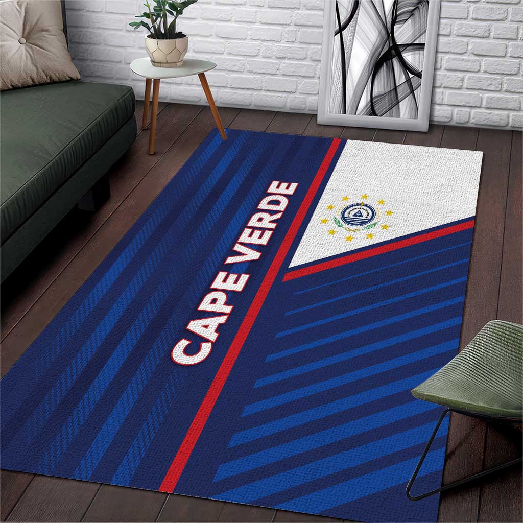 Cape Verde Football Area Rug Unique Style - Wonder Print Shop