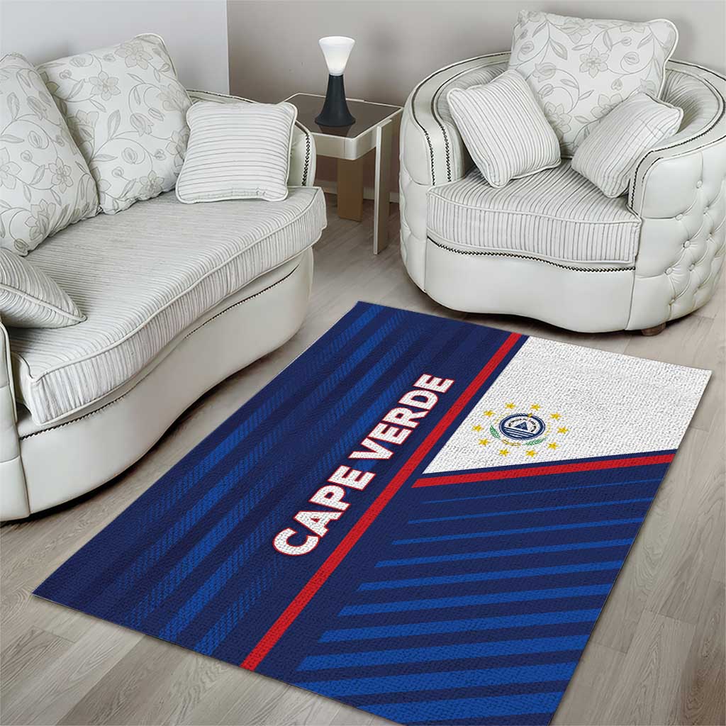 Cape Verde Football Area Rug Unique Style - Wonder Print Shop