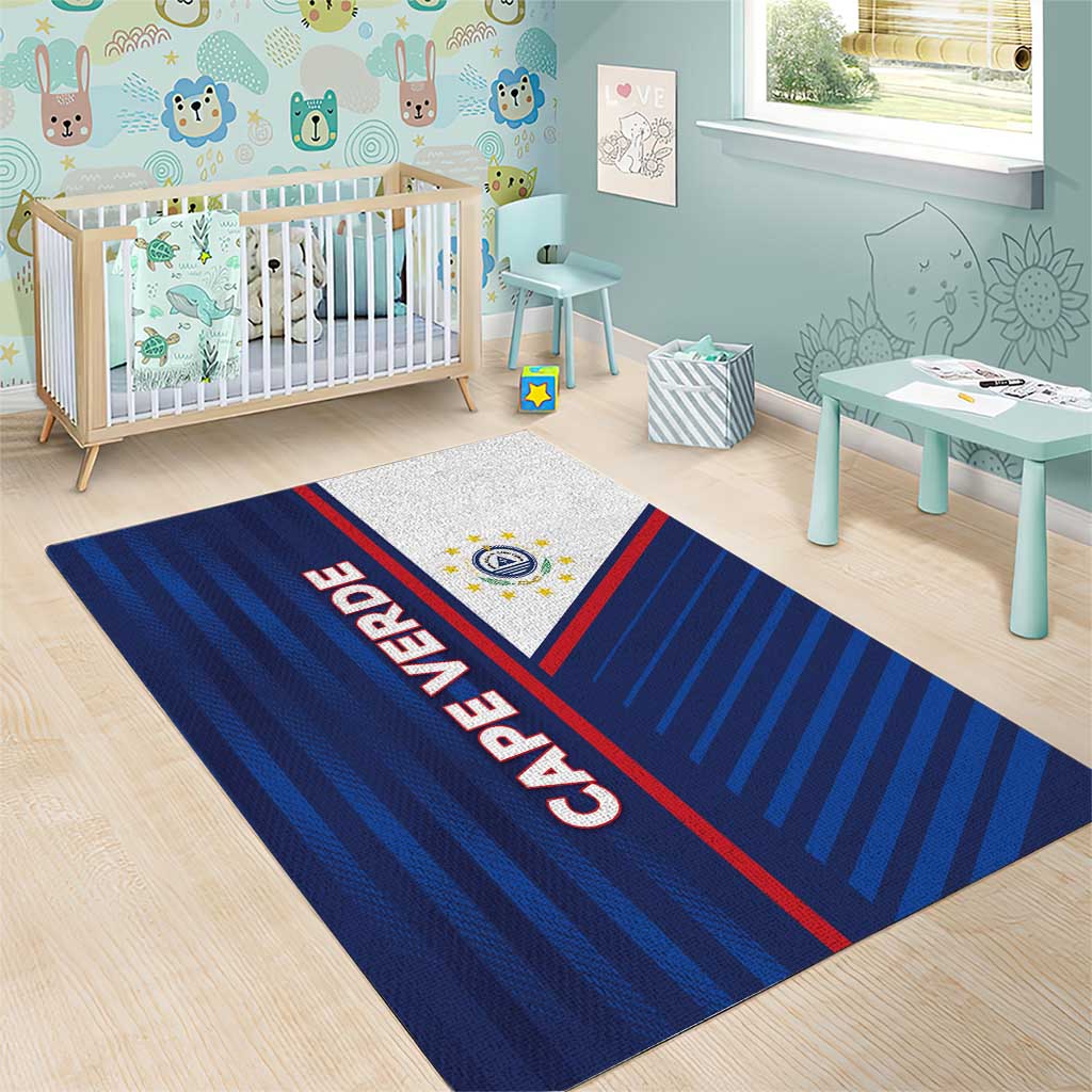 Cape Verde Football Area Rug Unique Style - Wonder Print Shop