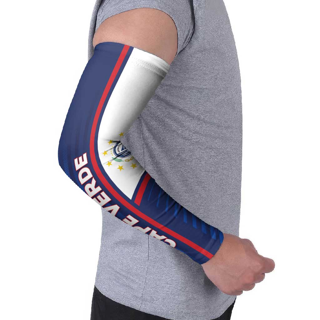 Custom Cape Verde Football Arm Sleeves Unique Style - Wonder Print Shop