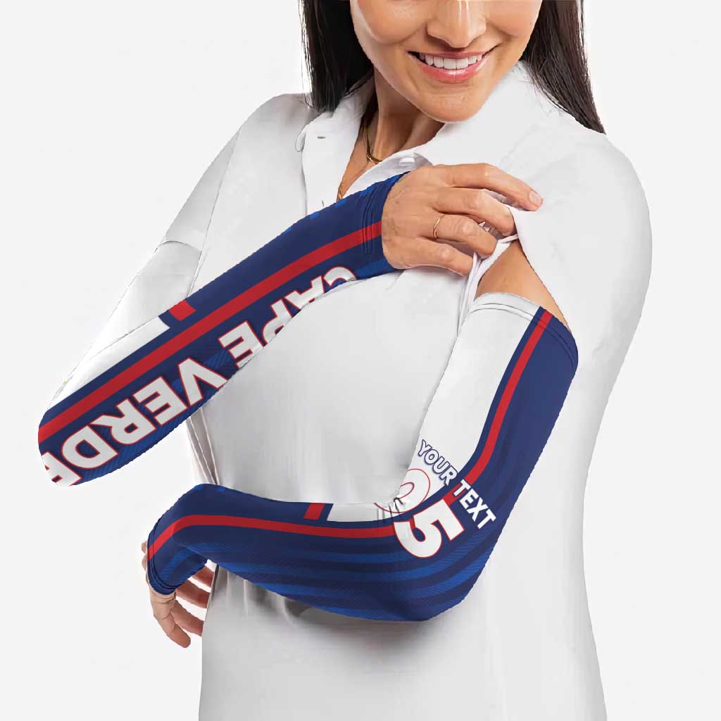 Custom Cape Verde Football Arm Sleeves Unique Style - Wonder Print Shop