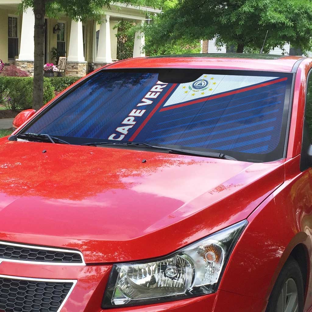 Cape Verde Football Auto Sun Shade Unique Style - Wonder Print Shop
