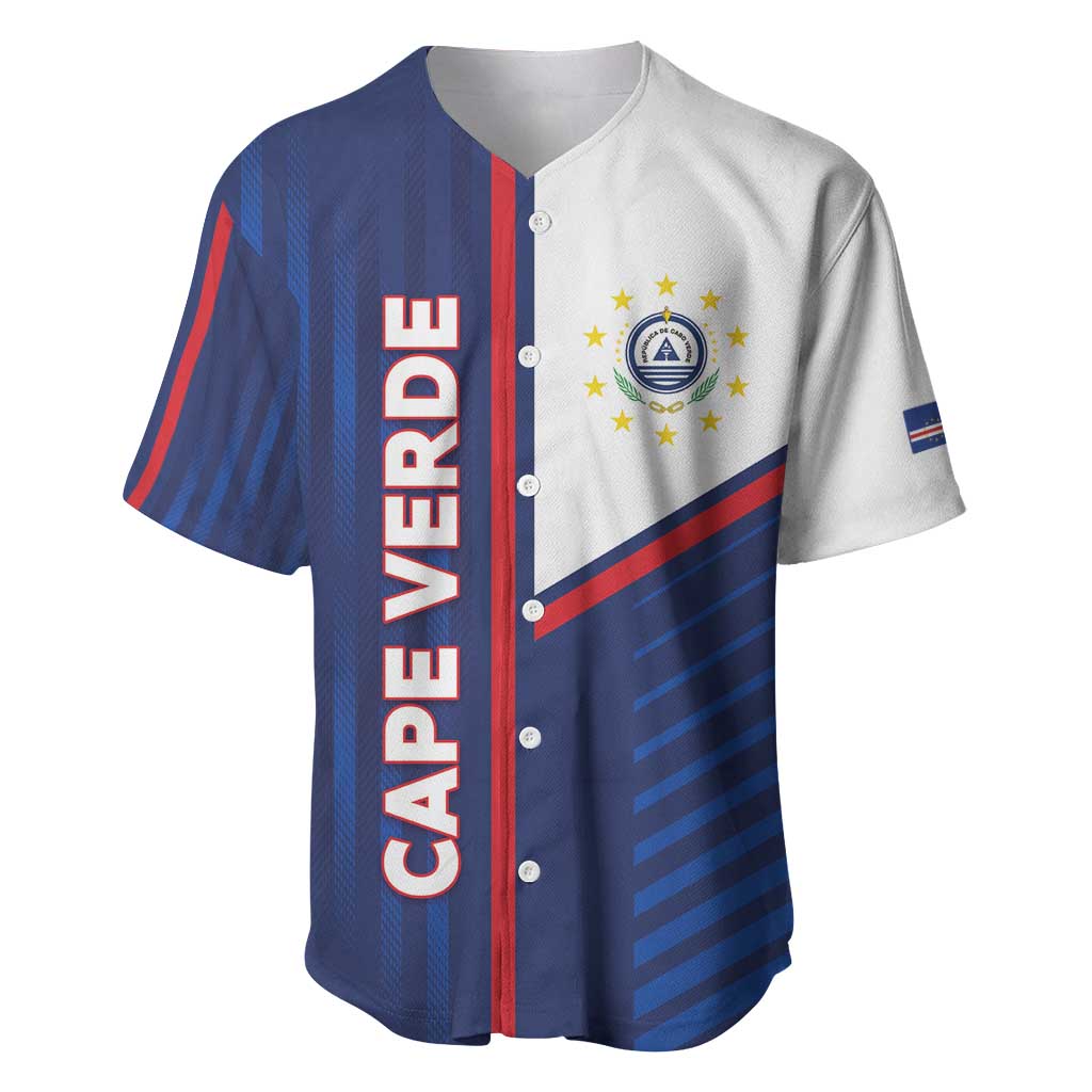 Custom Cape Verde Football Baseball Jersey Unique Style - Wonder Print Shop